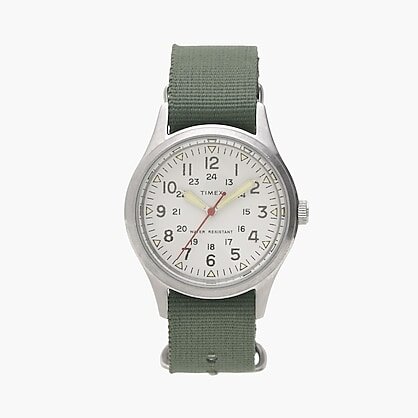 Jcrew Timex Military Style White Olive