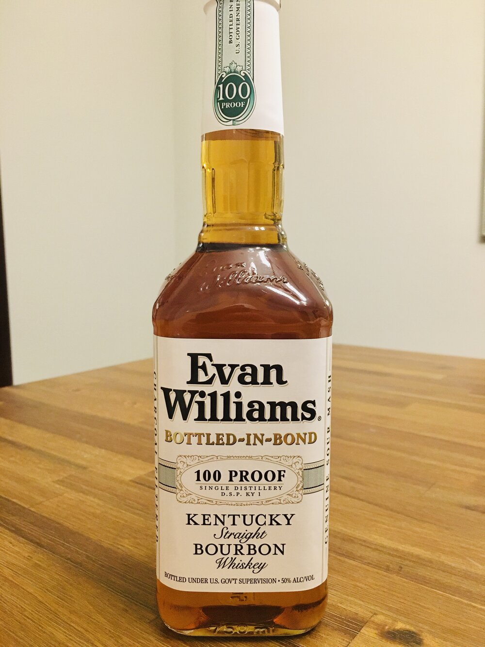 Evan Williams White Label Bottled in Bond
