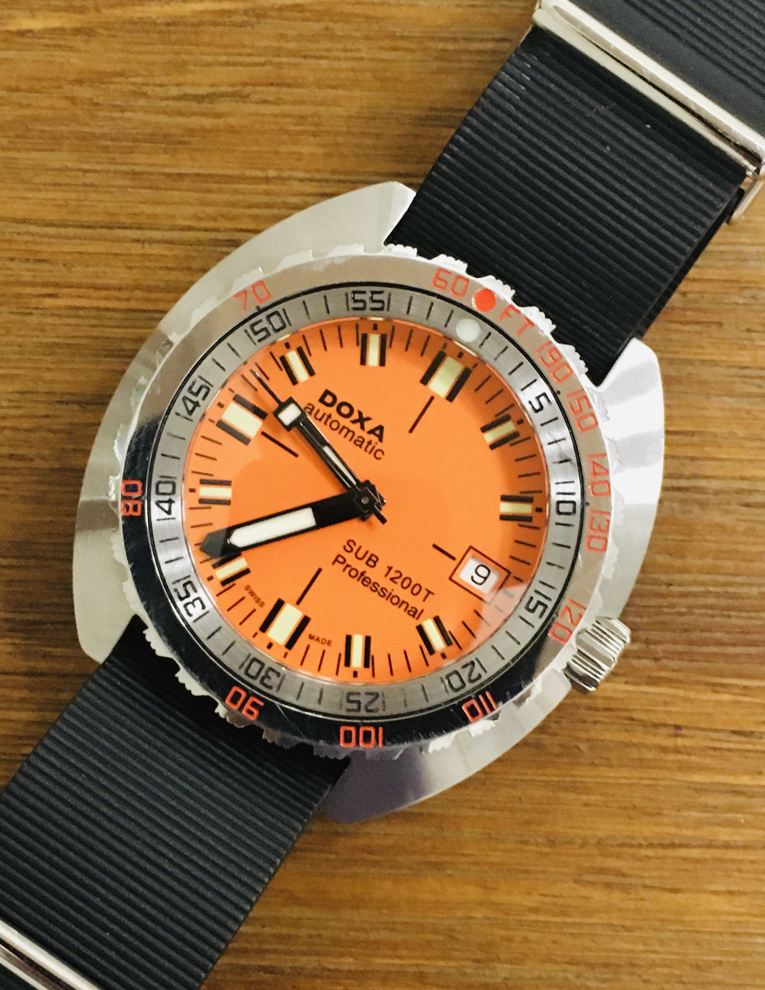 Doxa Sub 1200 On Rubber NATO