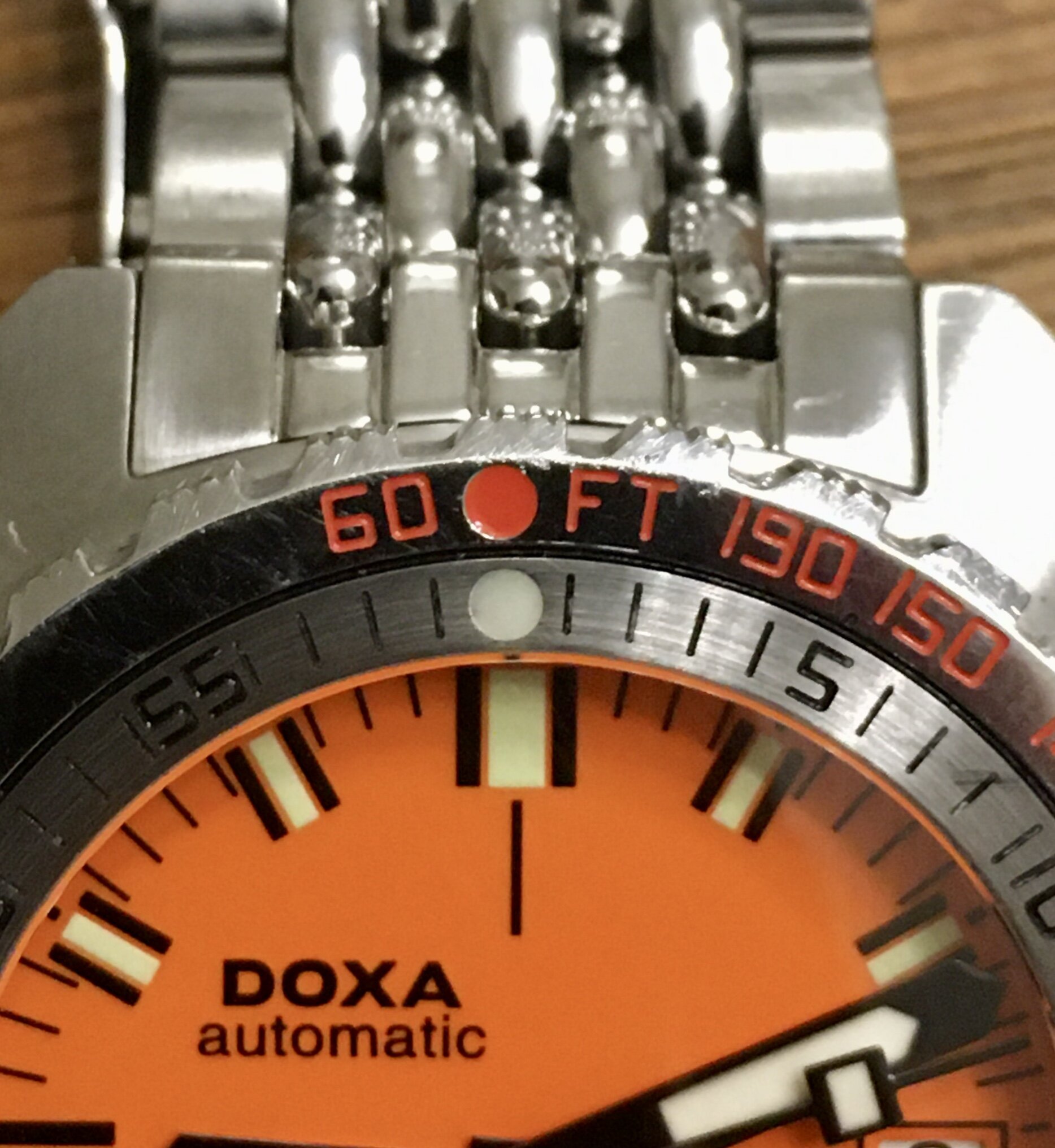 Doxa Sub 1200 No Decompress Bezel