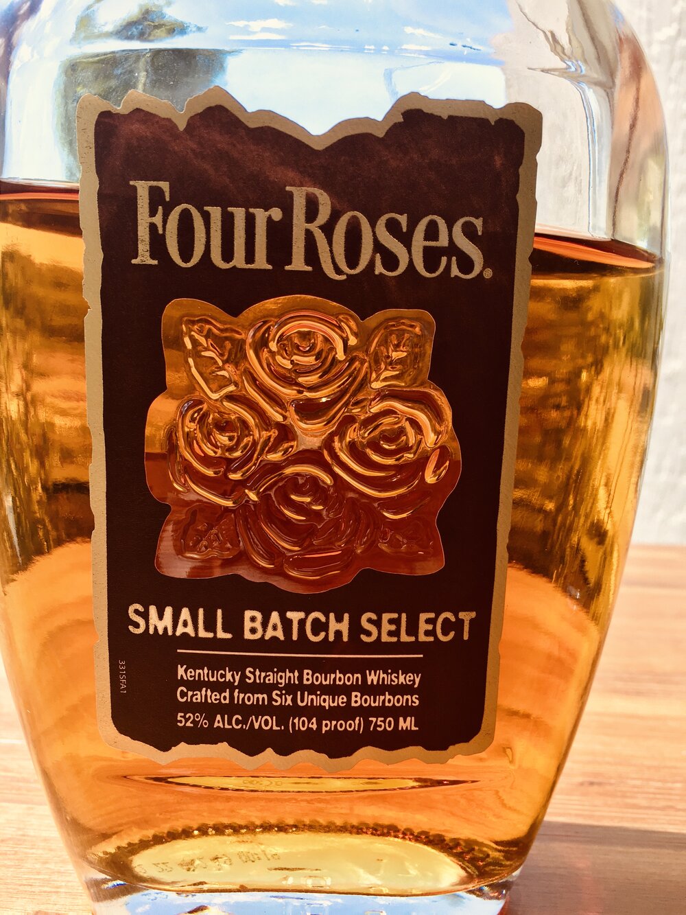four roses small batch select bourbon label