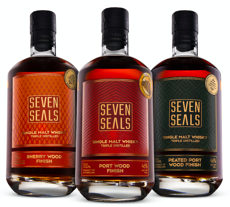 Seven Seals Whiskey Bottle
