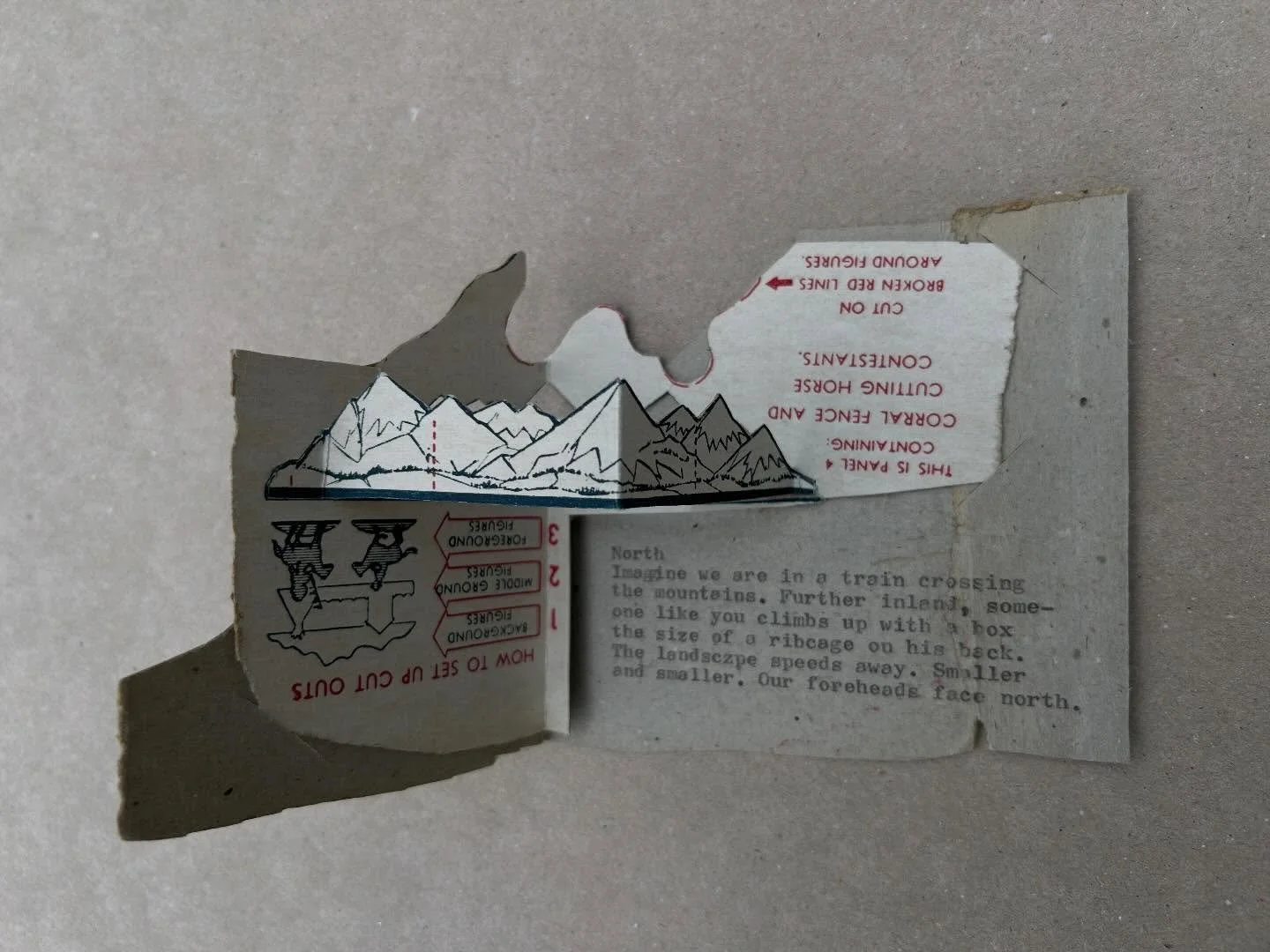 Small contribution to &lsquo;The Mountains are Calling&rsquo; an exhibition for World Book Night at Bower Ashton Library on display until 31st July. Text by @mariastadnicka 1970&rsquo;s cornflakes packets collected by @noellegriffithsart Exhibition o