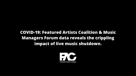 COVID-19: FAC &amp; MMF data reveals the crippling impact of live music shutdown