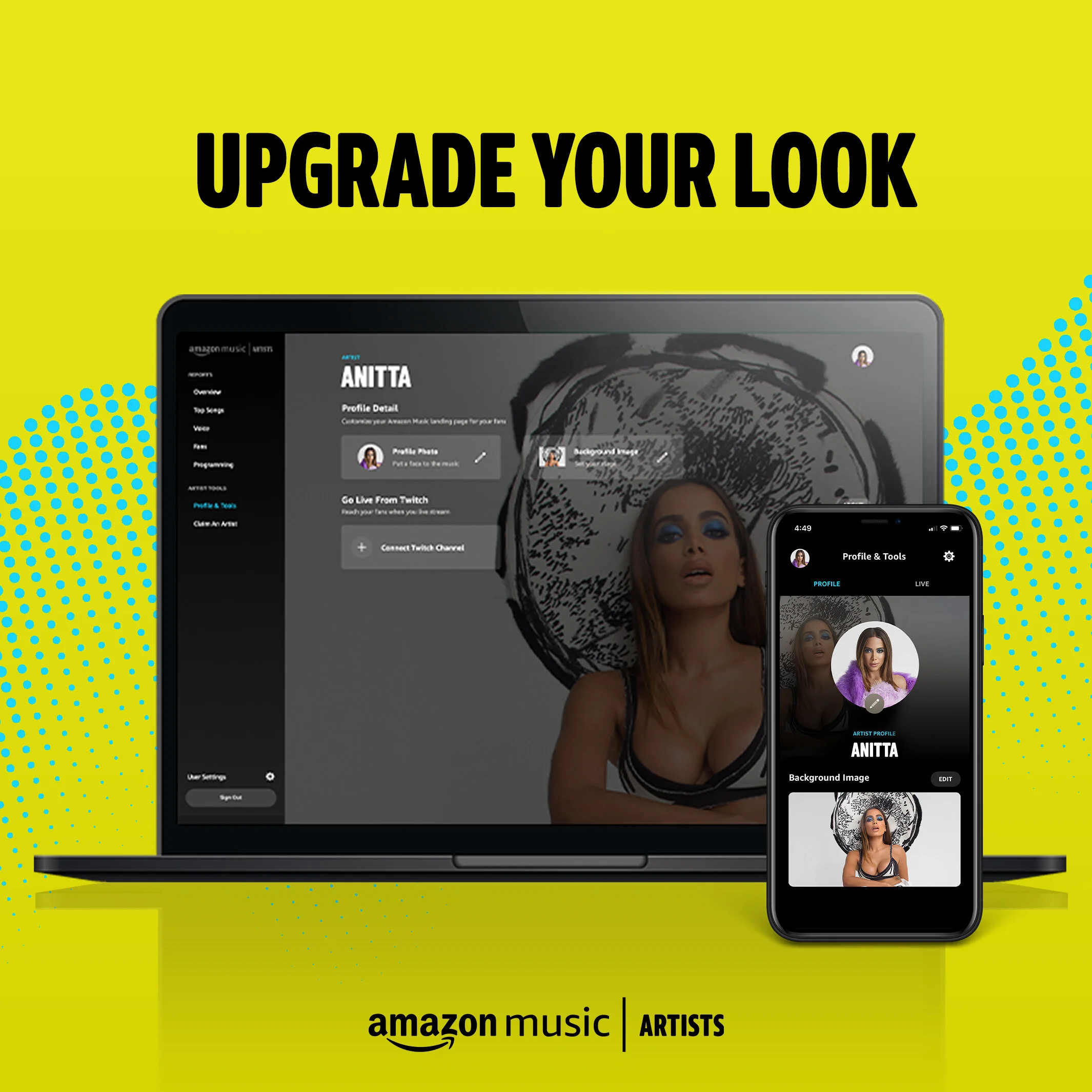 Amazon Music for Artists: Tooling update - Artists now can update images &amp; control their brand across Amazon.