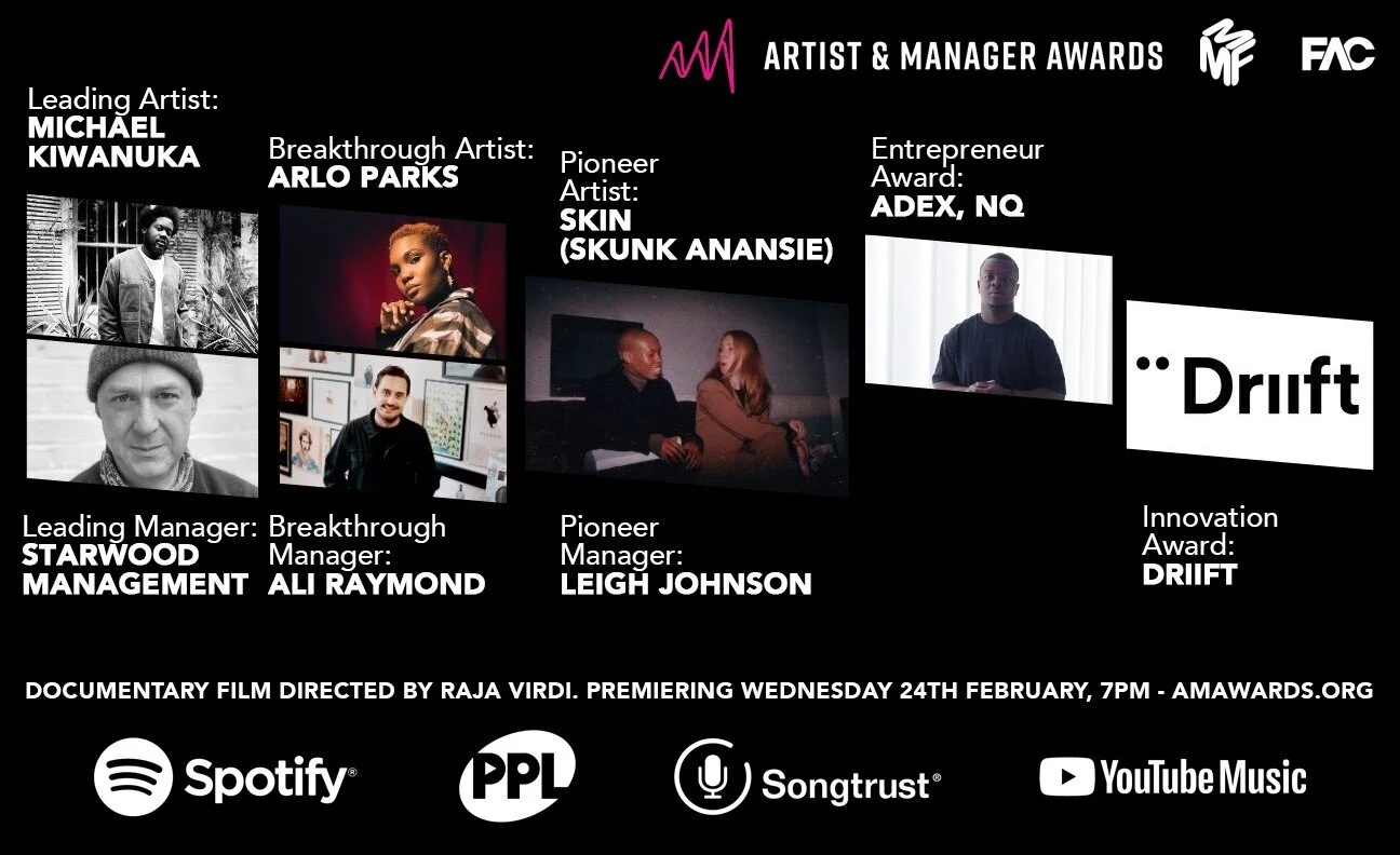FAC &amp; MMF announce winners for the ‘reimagined’ Artist &amp; Manager Awards