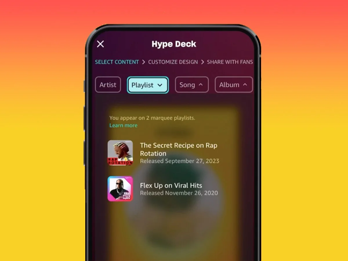 Amazon Music for Artists launches ‘Hype Deck’