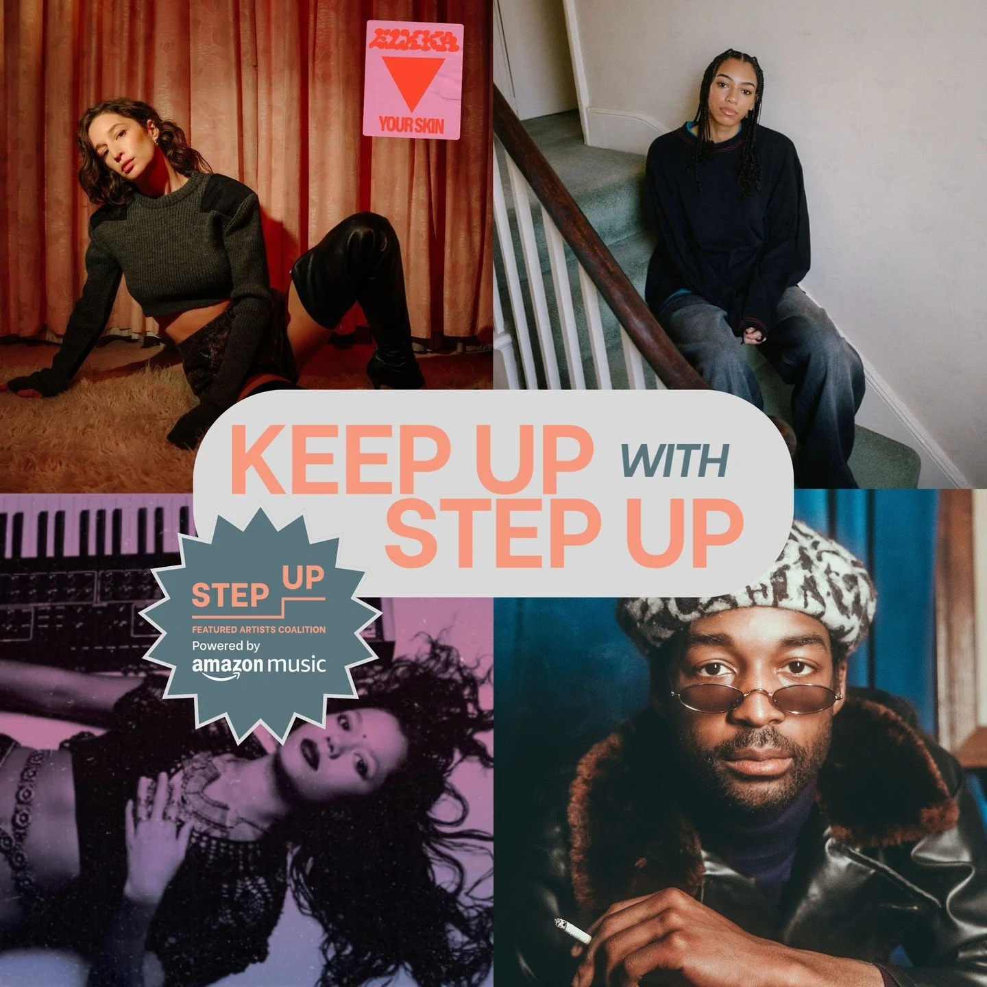It's that time again ➡️ Keep Up With Step Up: April

Swipe to see what our Step Up powered by Amazon Music awardees have been up to! 🎶

Each month we will be updating you on what our Step Up awardees from the past 2 years have been up to - visit the