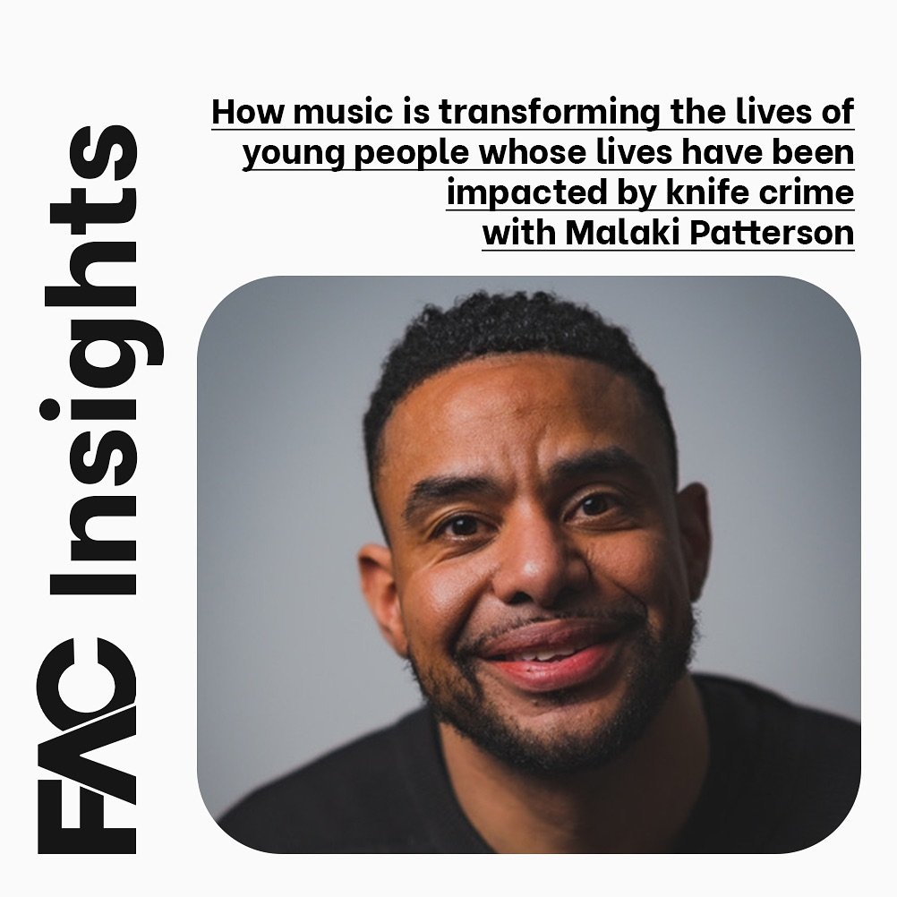 🔎➡️FAC Insights: May

This month we are thrilled to hear from Malaki Patterson, Artistic Director at The Music Works, about how music is transforming the lives of young people whose lives have been impacted by knife crime.

🔗Read now via the link i