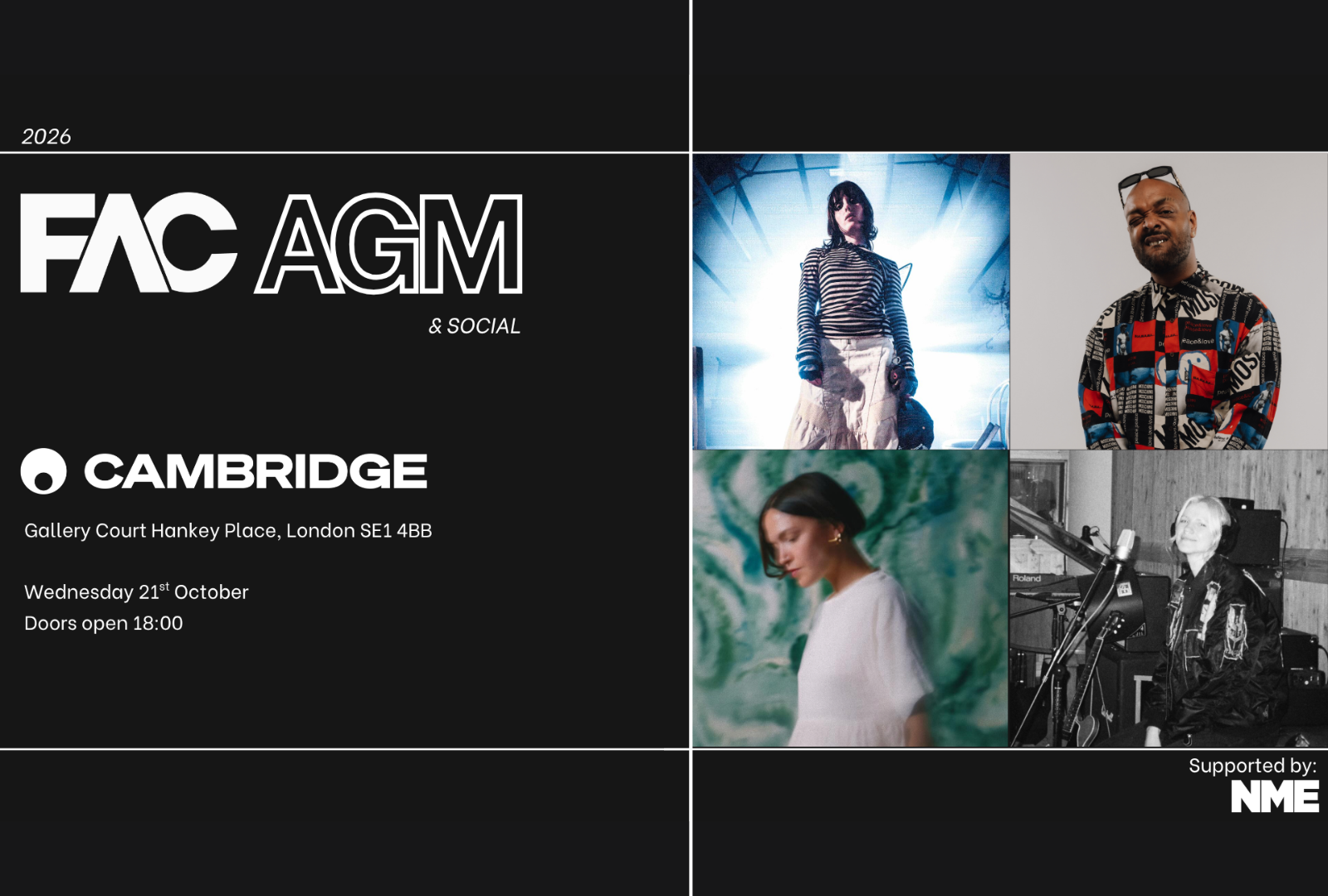 FAC AGM &amp; Social to feature “A Year In Review” with Donae’O, Levina, Olive Jones and SOFY