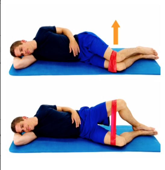 1. Clamshells – these are great for hip abductor strength, particularly glut med which helps prevent hip drop during walking &amp; running.