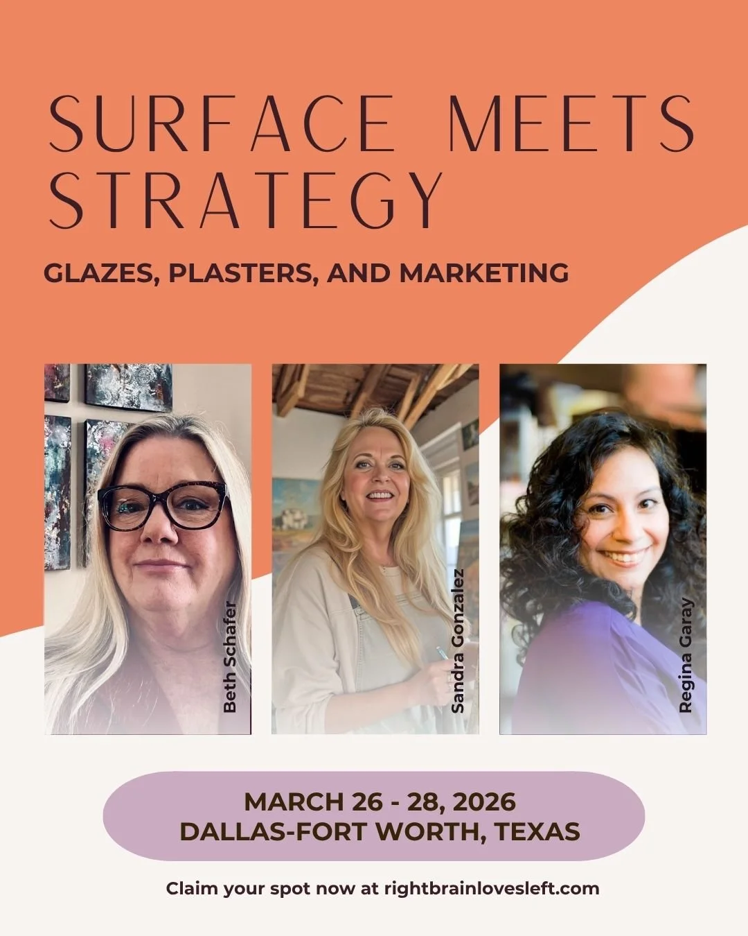 Artistry and business don&rsquo;t have to live in separate worlds.

This coming March, I&rsquo;ll be teaching alongside Sandra Gonzalez and Beth Schafer at Surface Meets Strategy, a three-day, hands-on experience designed specifically for decorative 
