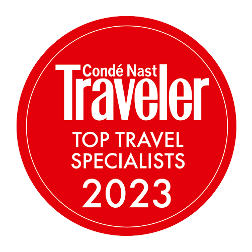 ondé Nast Traveler Top Travel Specialists 2023 badge
