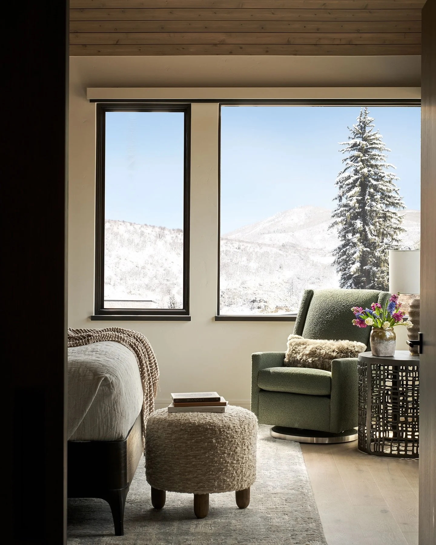 When we get a snowstorm ❄️in May we like to remind ourselves of the coziest places in our homes.  Like our bedrooms- might be hard to get out today!  #ibddesignstudio