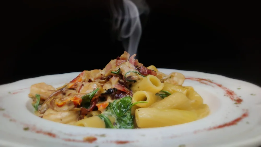 A pasta dish from Pizza One Sparta