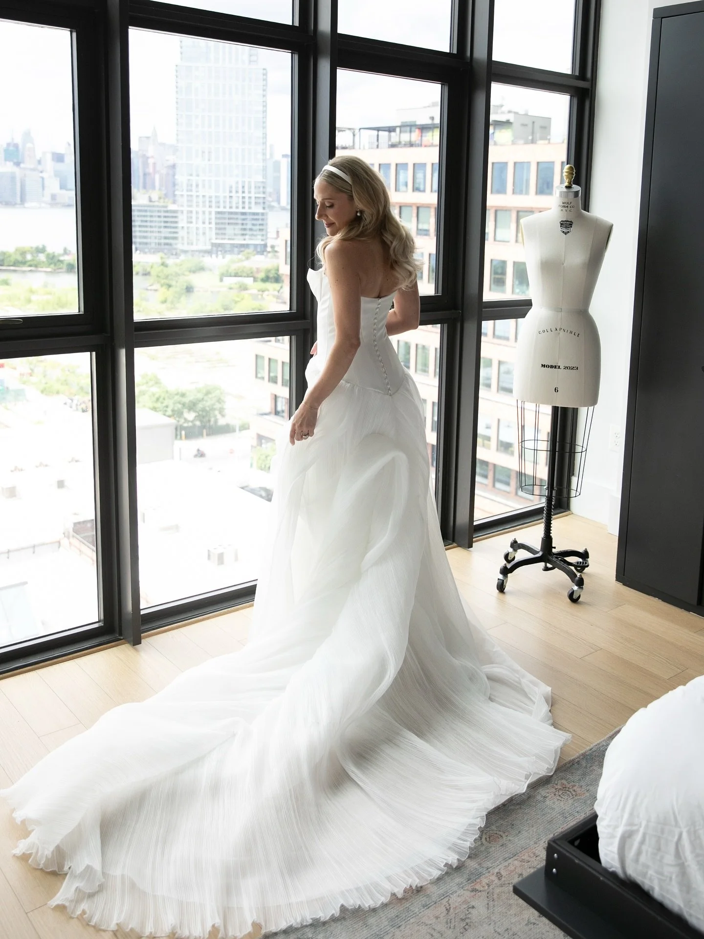 The Wythe Hotel gave us the perfect space for Hannah&rsquo;s final getting ready touches 
.
.
.
.
.
.
#photo #photography #wedding #weddingphotography #gettingready #bridalportraits #portraitphotography #nycphotographer #brooklynphotographer