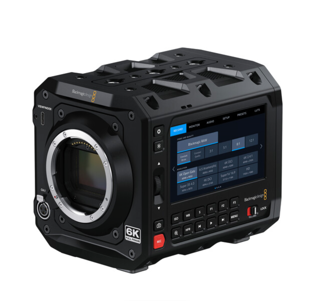 Blackmagic PYXIS 6k "L-mount" Gold mount power