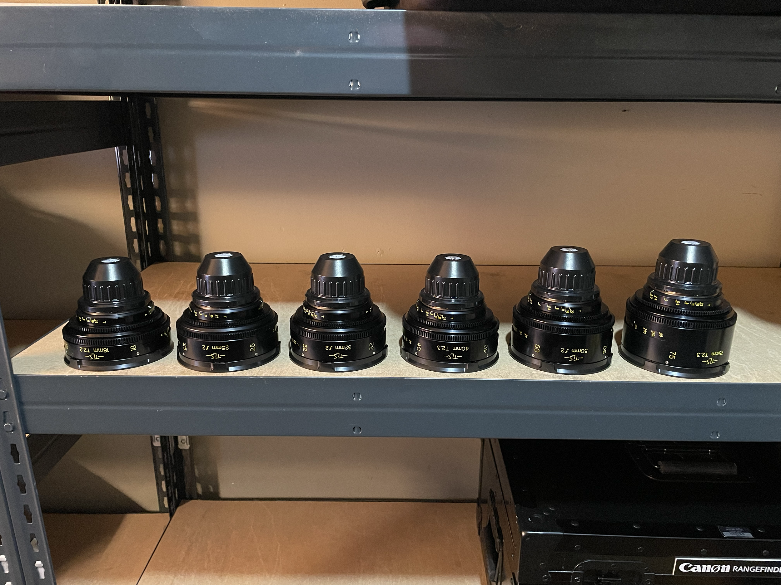 Cooke Speed Panchro's "PL" (TLS) 18mm f2 | 25mm f2 | 32mm f2 | 40mm f2 | 50mm f2 | 75mm f2 