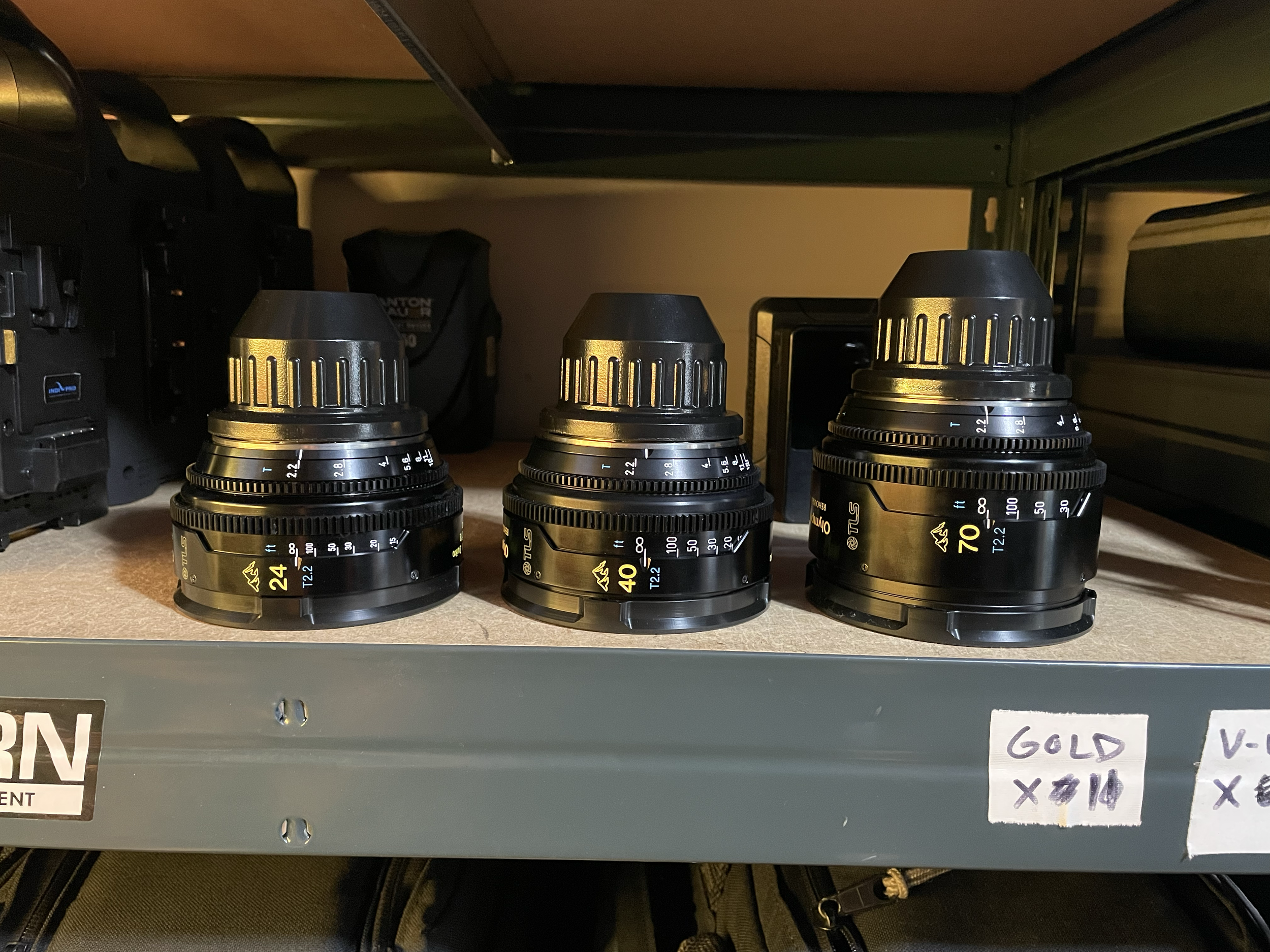 Olympus OM's "PL" (TLS) 24mm f2, 40mm f2, 70mm f2