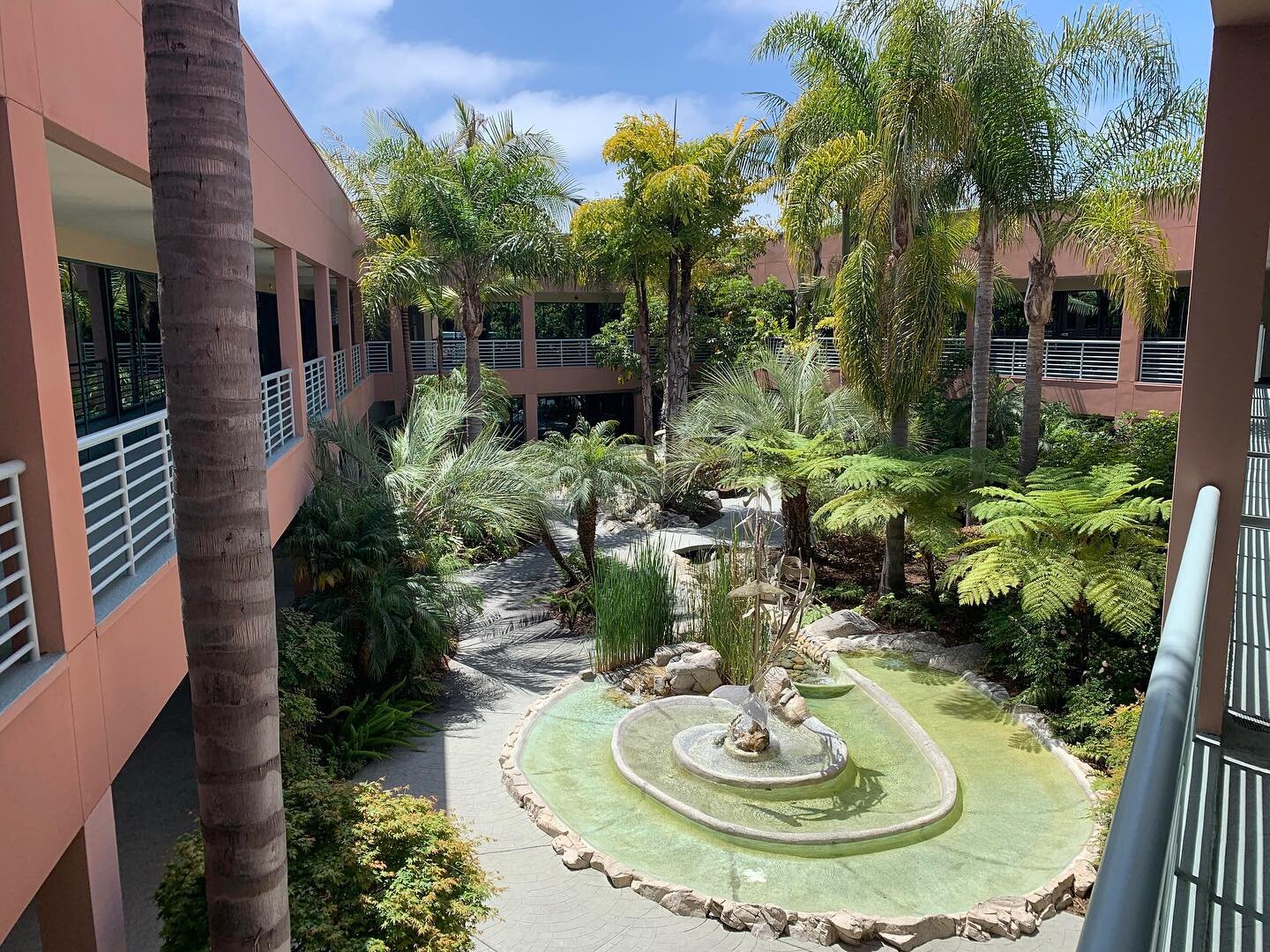 Our Office Courtyard
While waiting for in-person appointments, feel free to relax outdoors by one of the many meditation spots in our office building&rsquo;s interior courtyard.