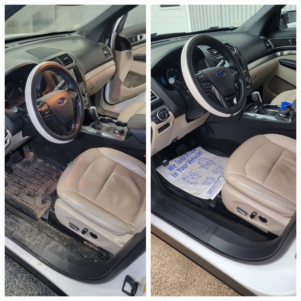 Explorer Interior detailed and delivered back to its home!

We offer local pickup/delivery! 

&times;Gtechniq Accredited&times;
&times;STEK Accredited&times;
&times;IDA Certified Detailer/Skills Validated&times;
&times;Carfax Integrated&times; 
#tdch