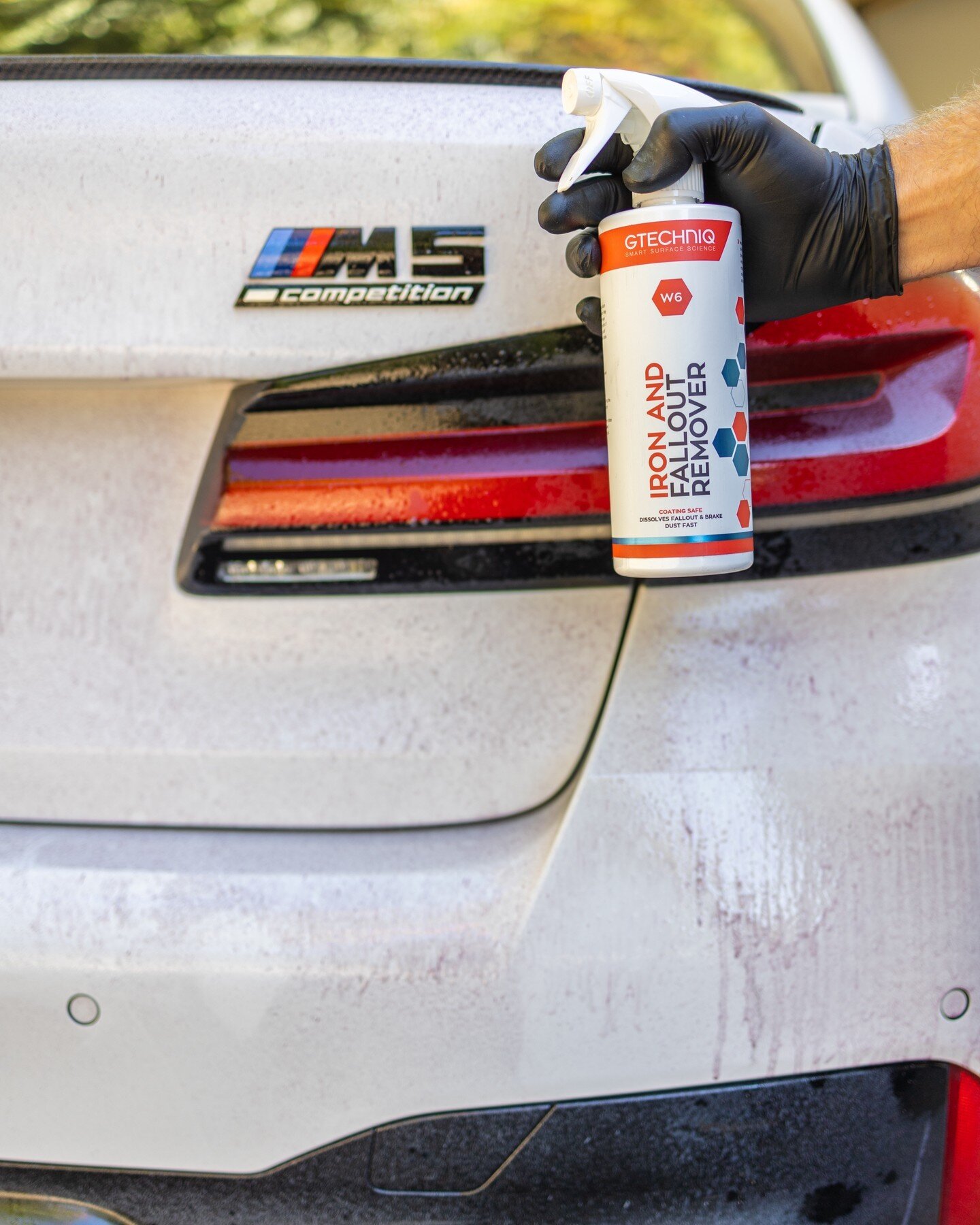 Here at The Detail Center, we take the preparation process seriously, which includes decontamination. Our customers seeing the best results possible is important to us; decontaminating with Gtechniq's Iron and Fallout Remover ensures just that. W6 re