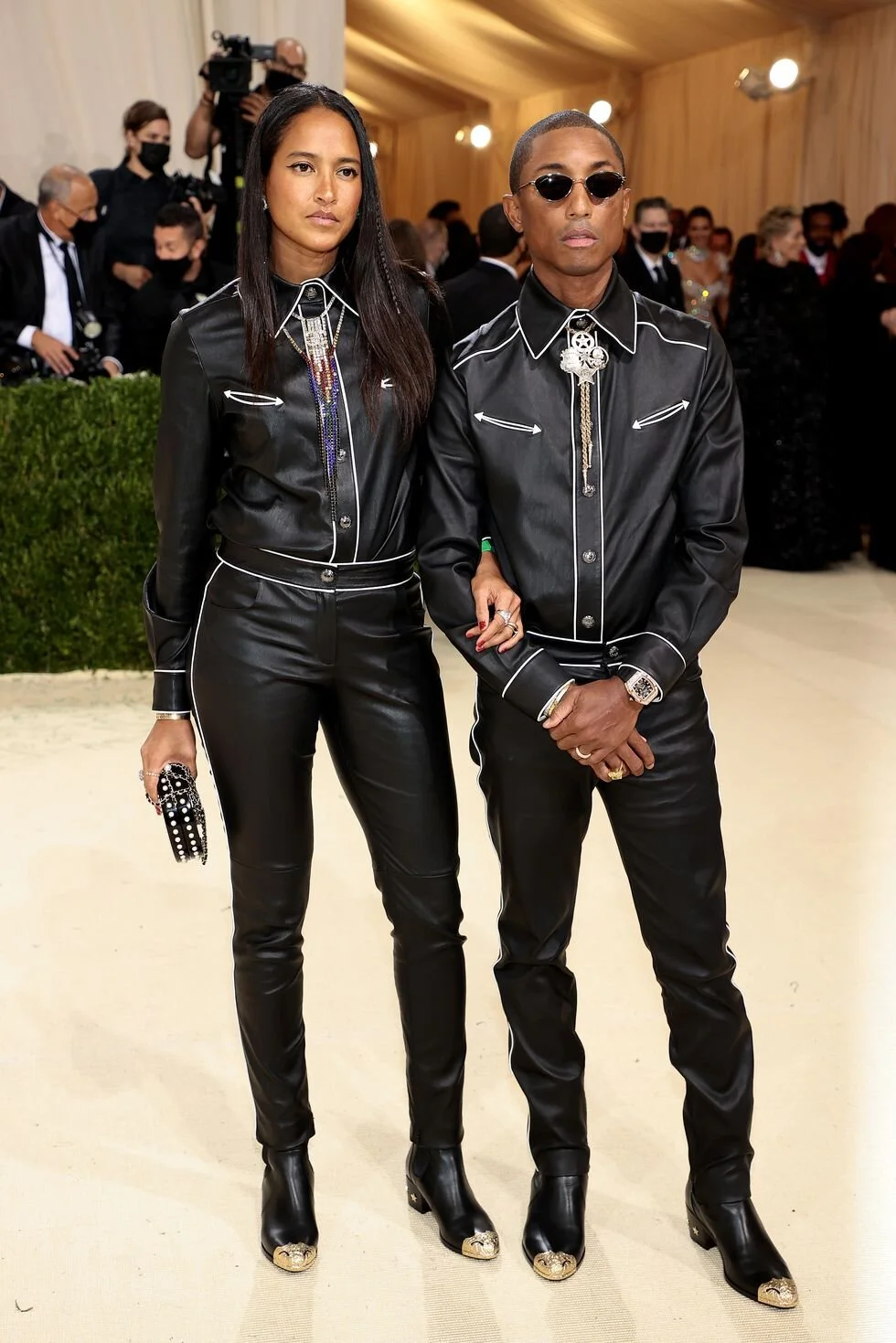 Pharrell Williams and Helen Lasichanh