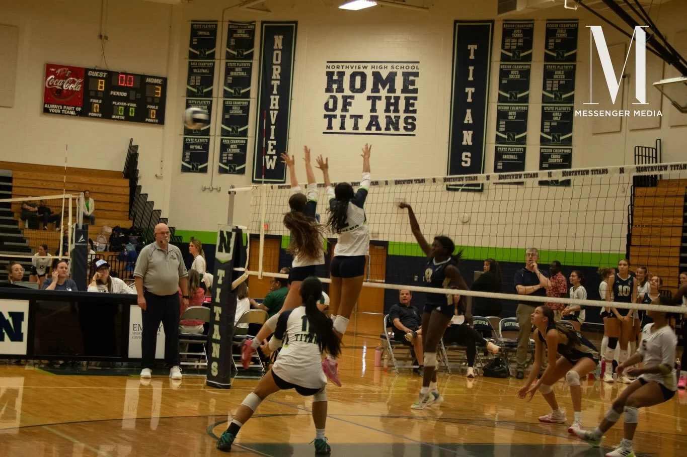 On Thursday, Northview Volleyball played Blessed Trinity Catholic High School and St. Pius X Catholic High School, losing 2-0 to both.
Photos by Yalee Orlinsky and Sophie Yang.