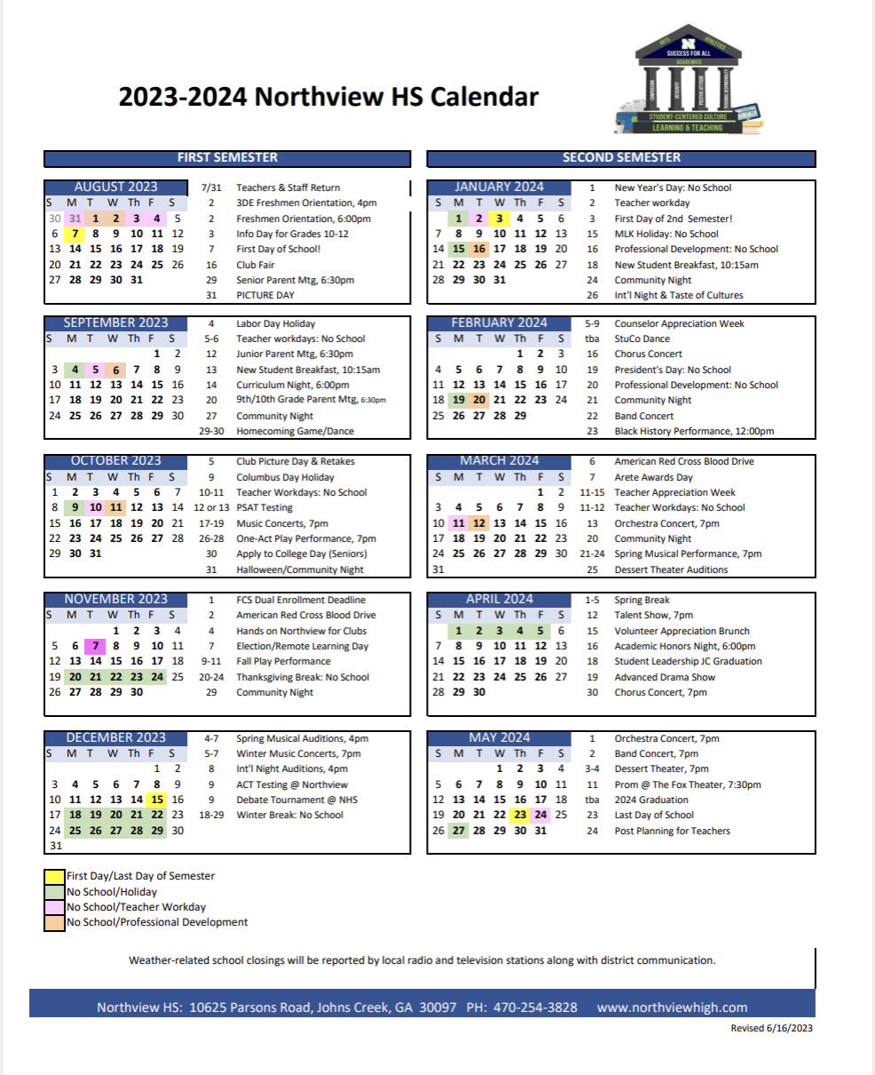 School Year Info — The Messenger