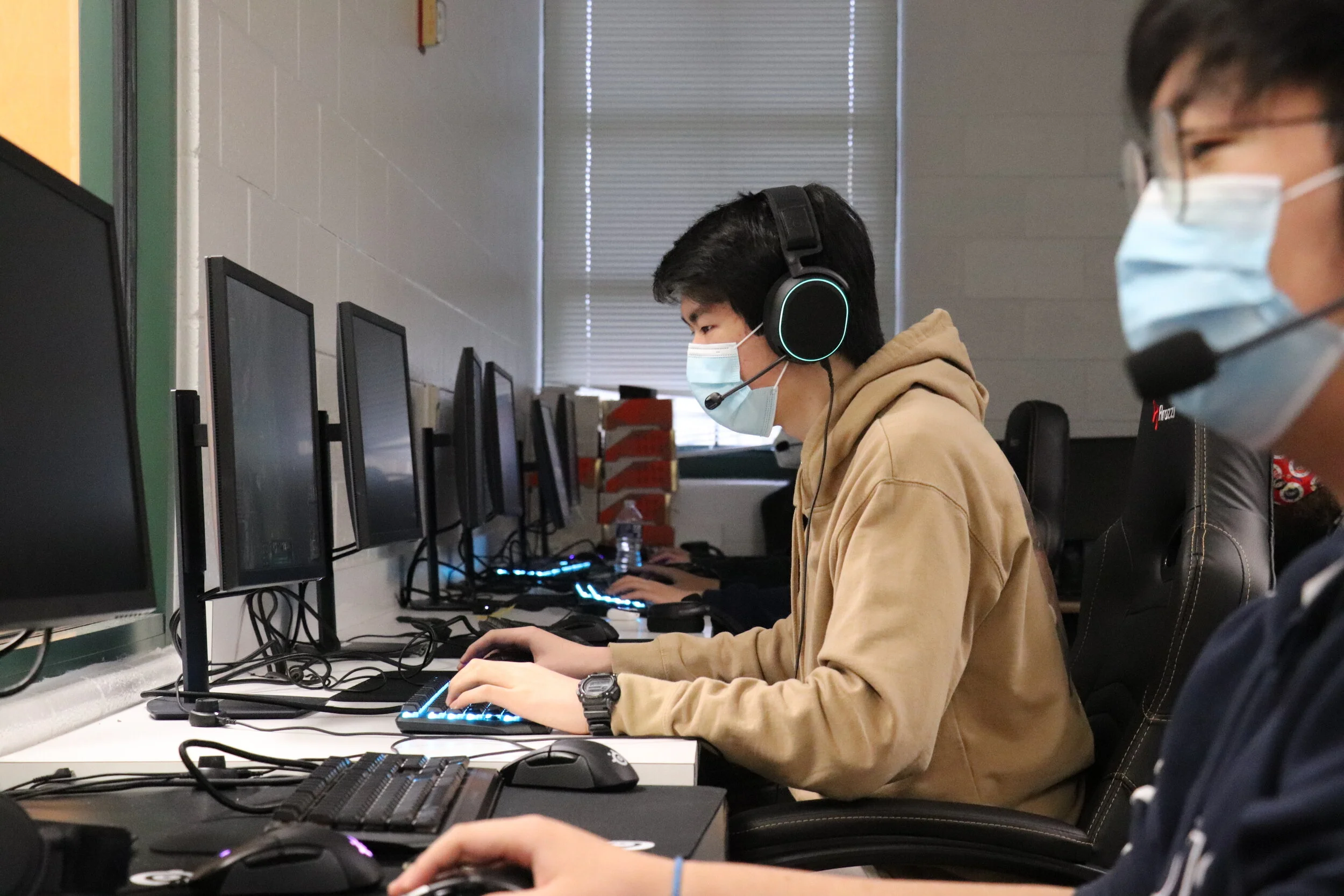Senior Tyler Zhang leads Northview's League of Legends Esports team in the fall State Finals against Lambert High School.