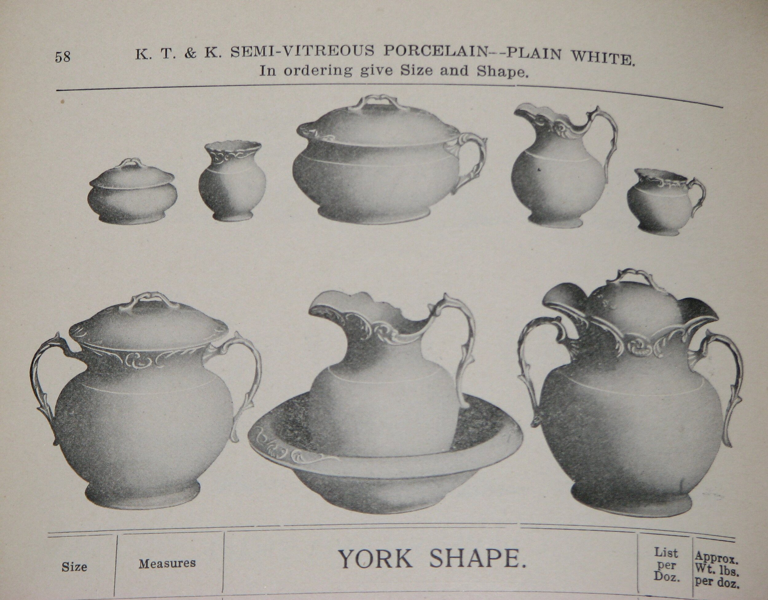 K.T.&amp;K. Catalog Page, Museum of Ceramics Archives