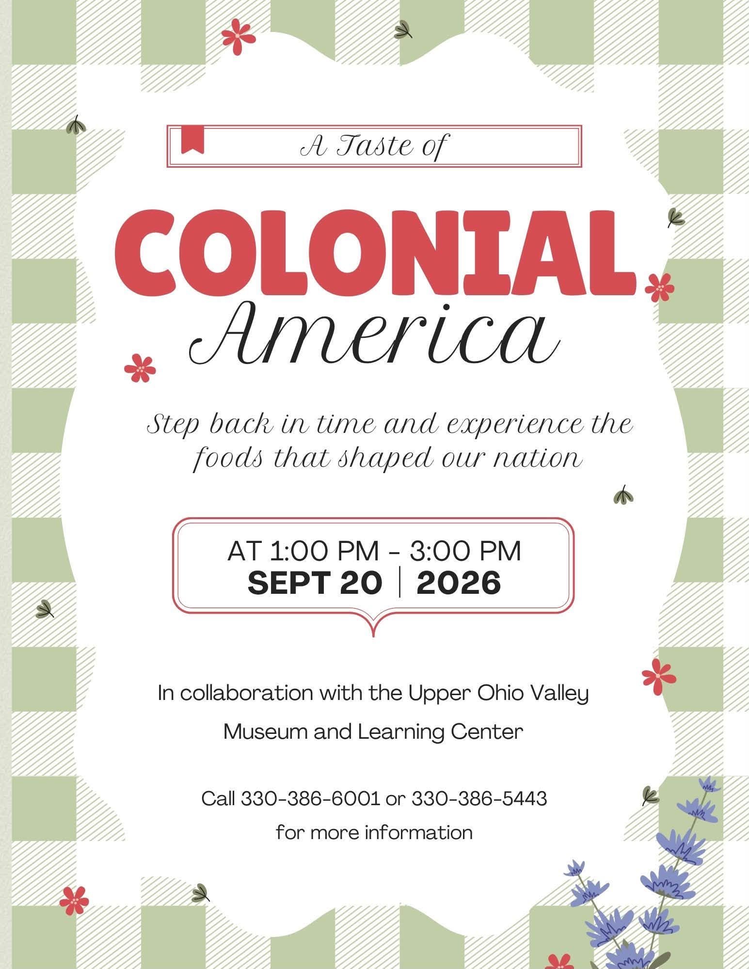 A Taste of Colonial America