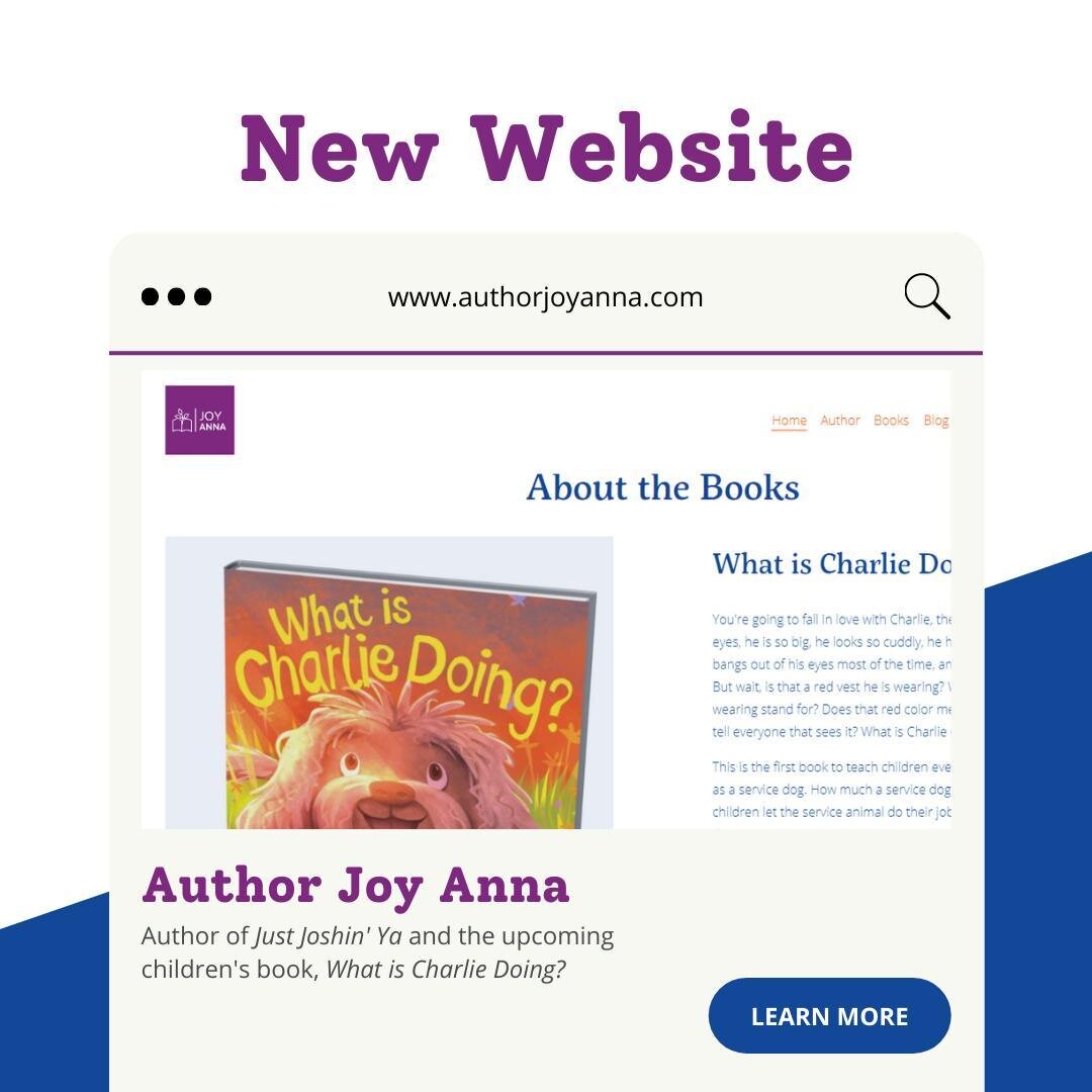 I have a new book coming out, and so I thought it was time to update my website's look too. Take a look! 

➡️ www.authorjoyanna.com

P.S. My newsletter subscribers are getting these updates and news first! Subscribe to be the first to know!