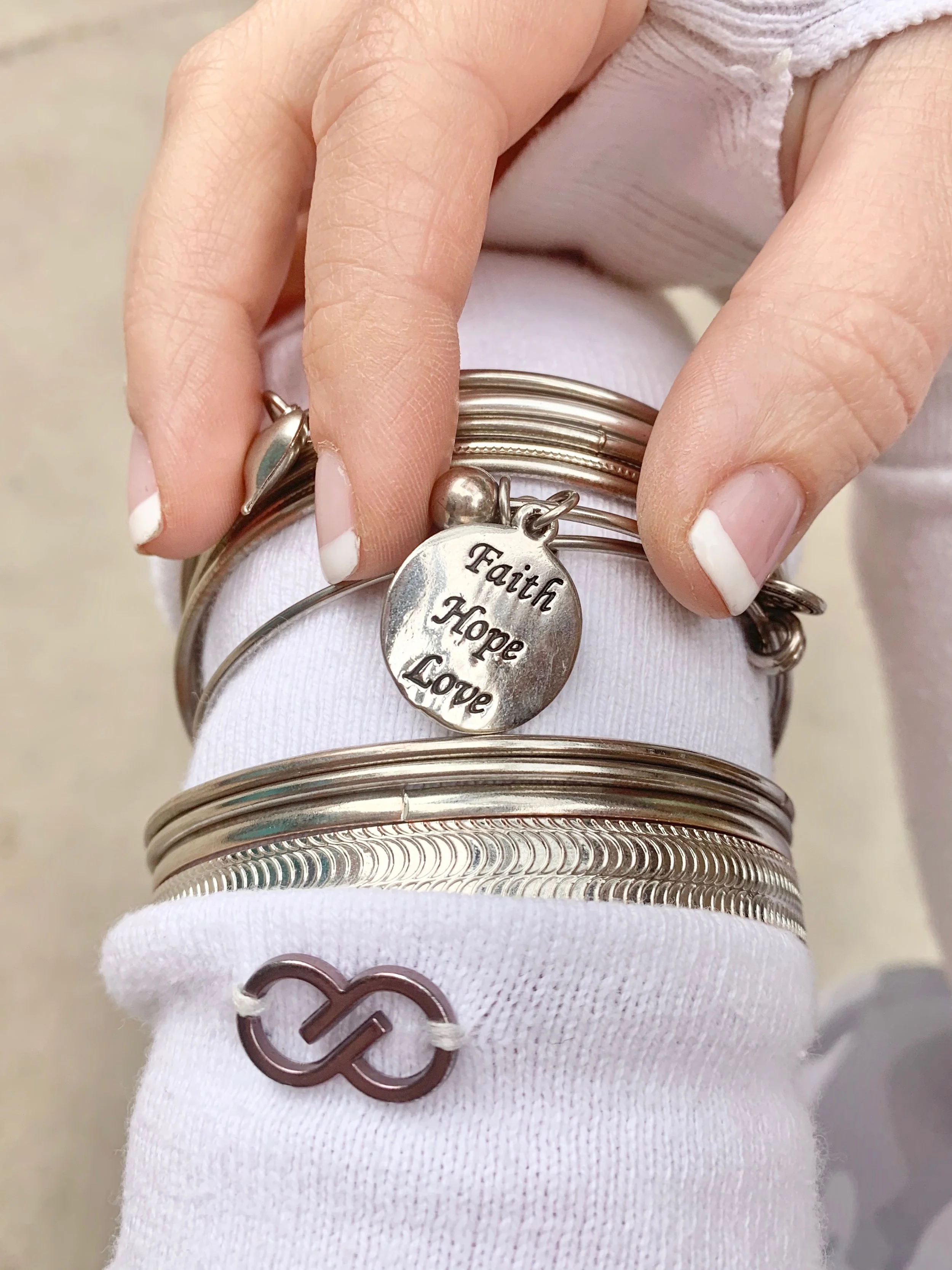 Faith, Hope, Love Bracelet