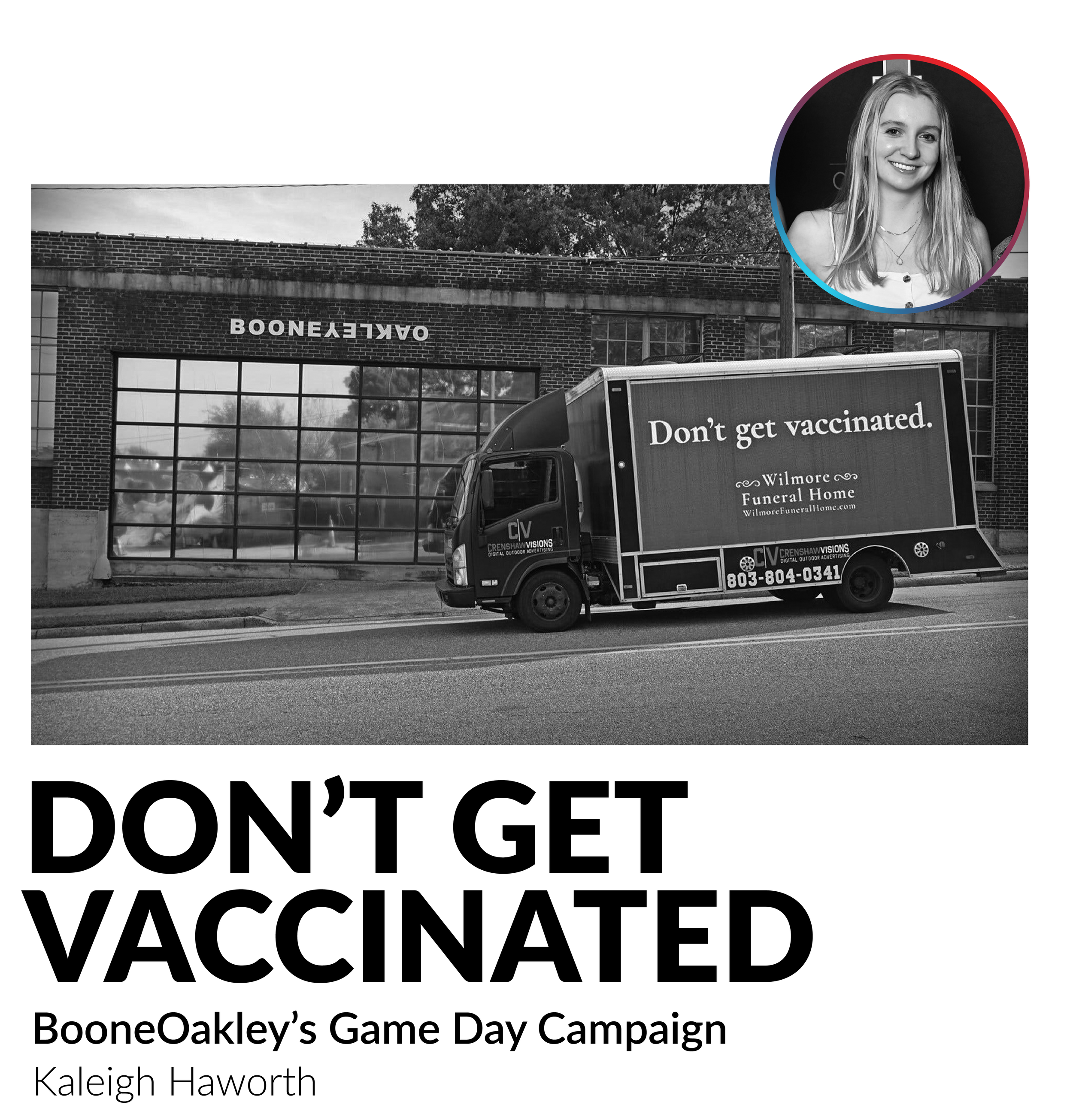 "Don’t Get Vaccinated": BooneOakley’s Game Day Campaign