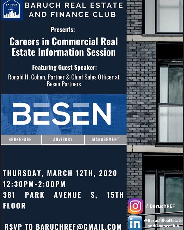 Baruch Real Estate & Finance Club