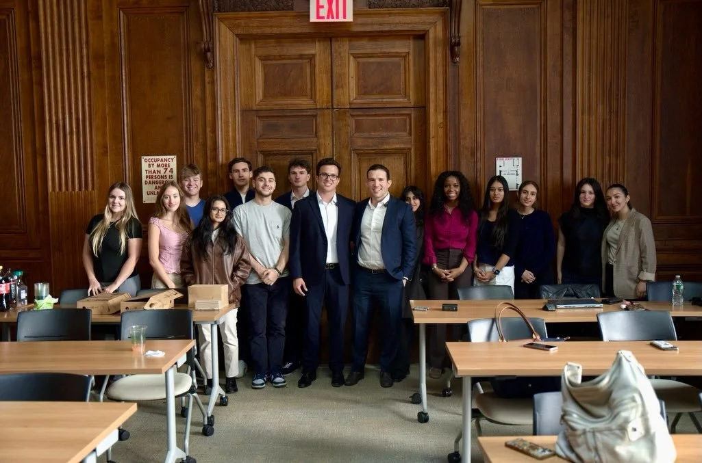 The Baruch Real Estate Finance Club was grateful to host a speaker event featuring Valon Hidra.

Valon shared an in-depth look into his career path, discussing the obstacles and challenges he faced throughout his journey in the real estate industry. 