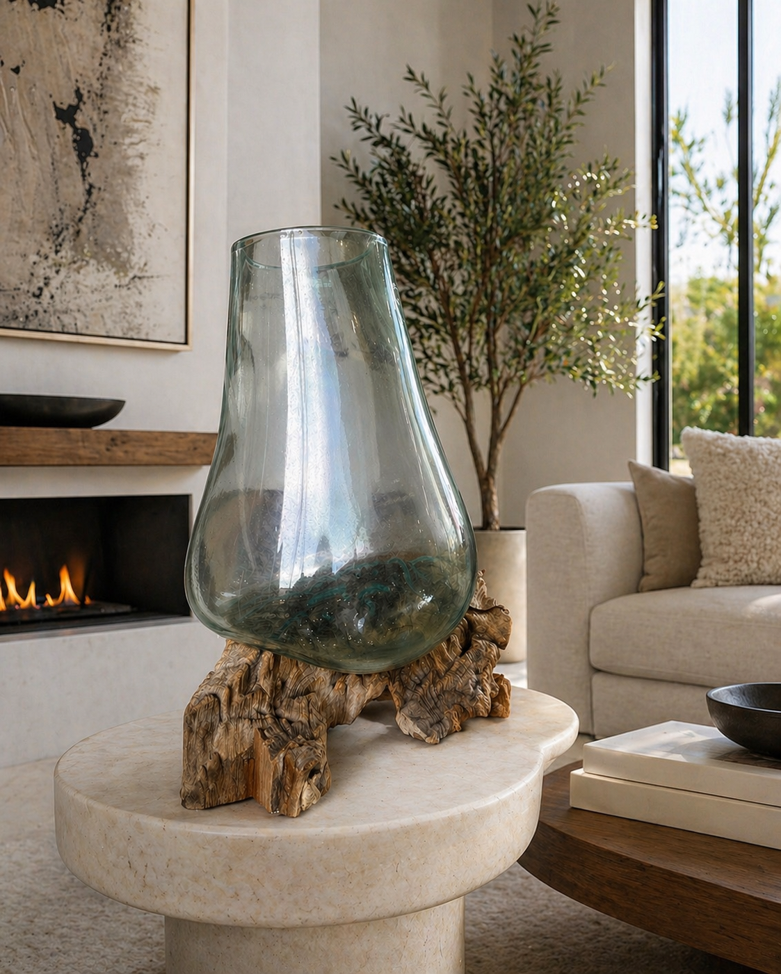 Large Blown glass on teak.PNG