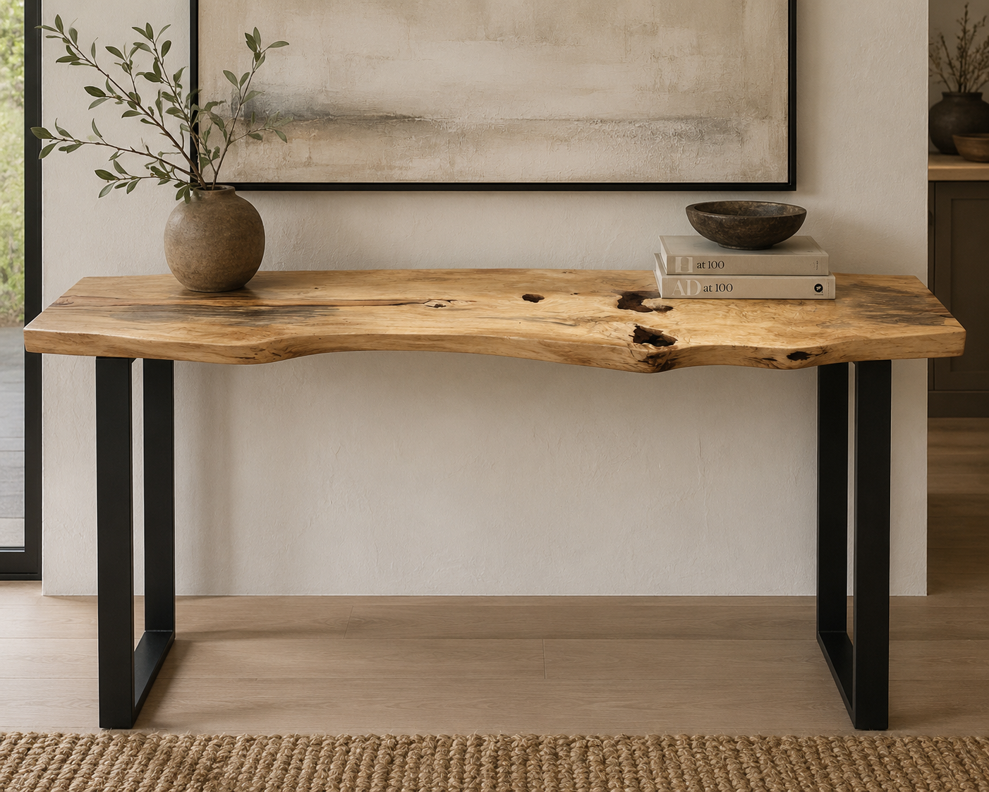 Custom Live Edge Tamarind Table