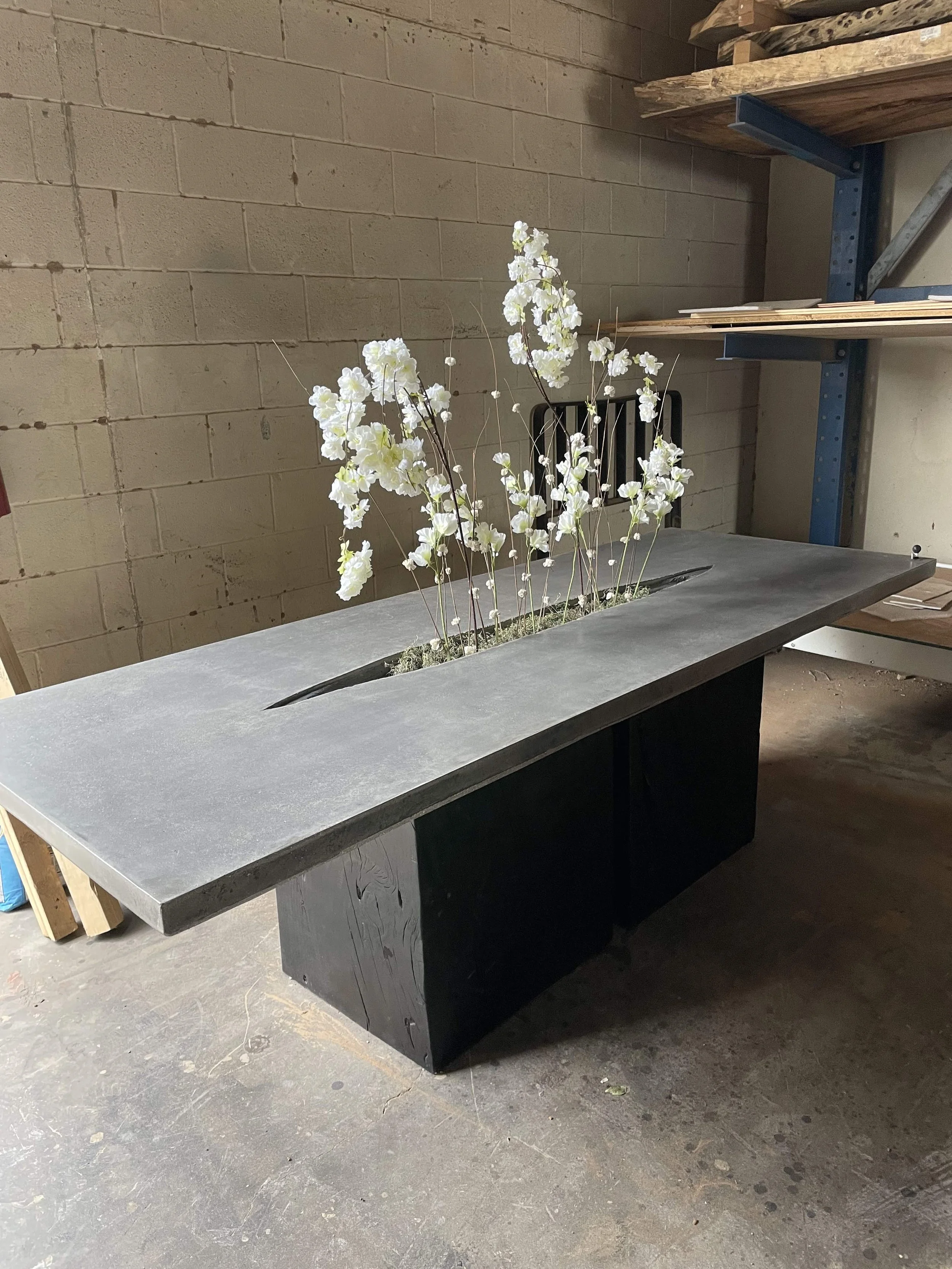 Custom created table for clients modern palisades home.