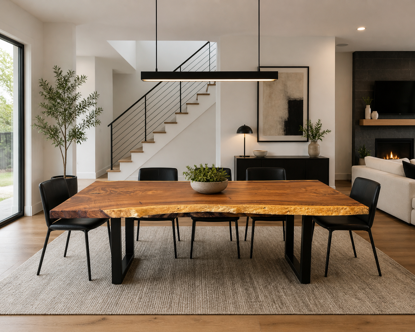 Custom Live Edge Dining Table