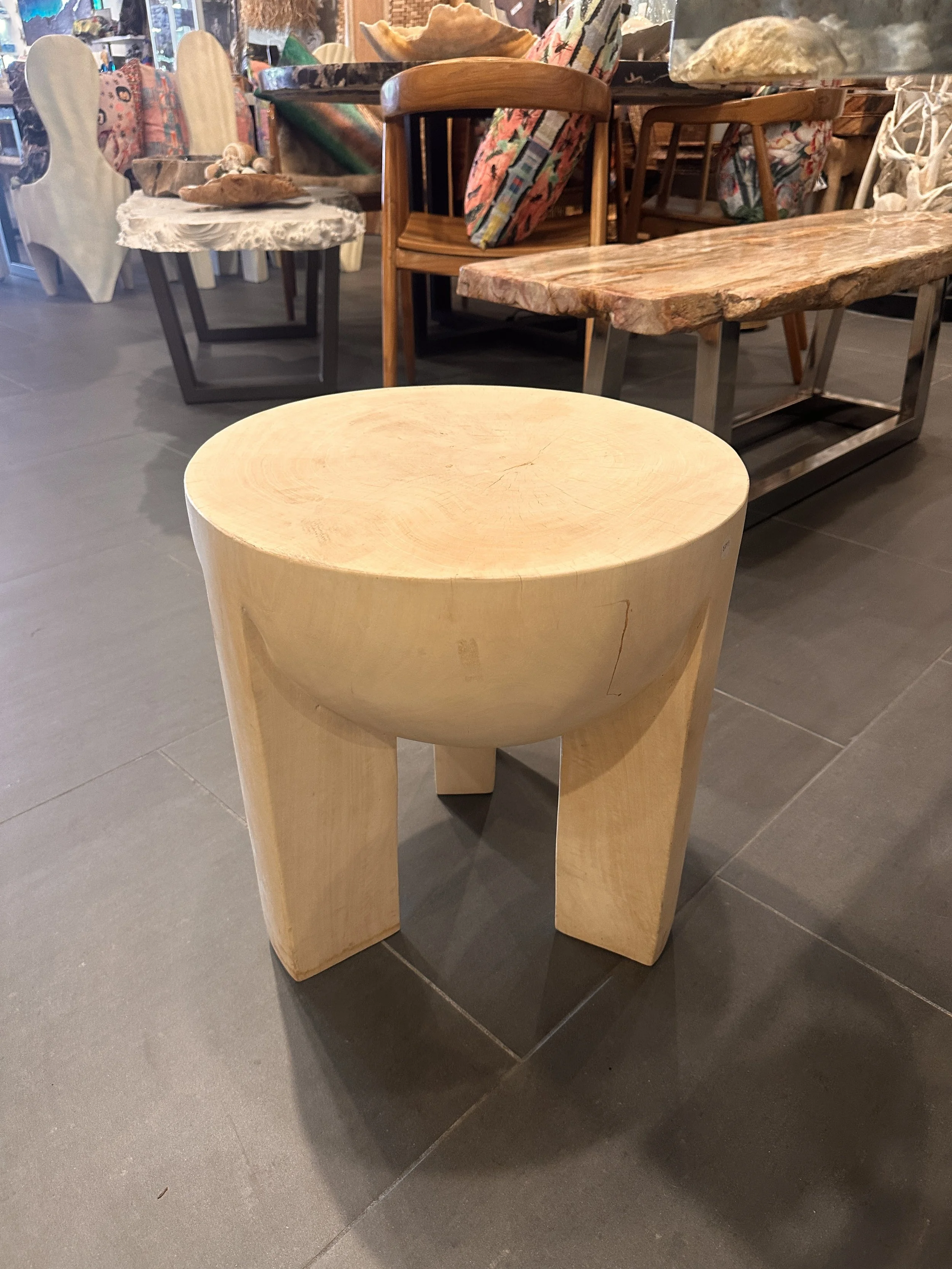 SOlid White Acacia end table.JPG