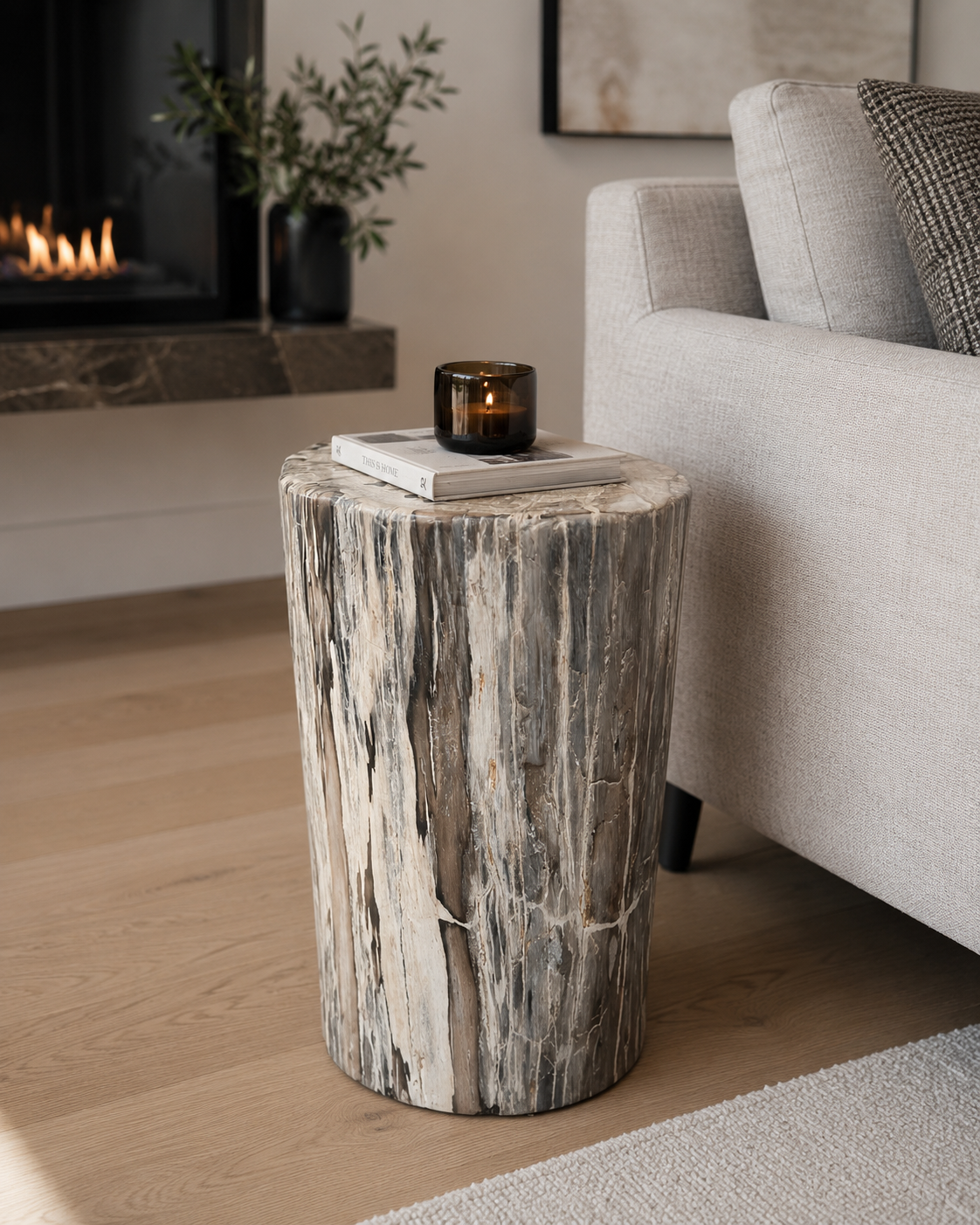 Small Petrified Wood Stump