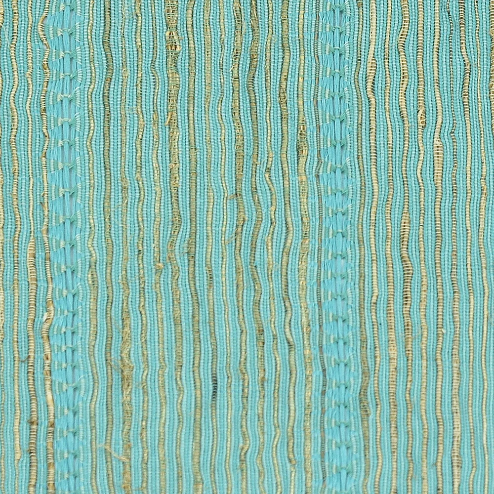Vetiver Placemats set:6 | Aqua Stripes detail.webp