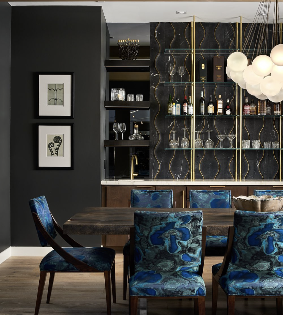 Custom live edge dining table for a luxury Scottsdale Arizona home.
