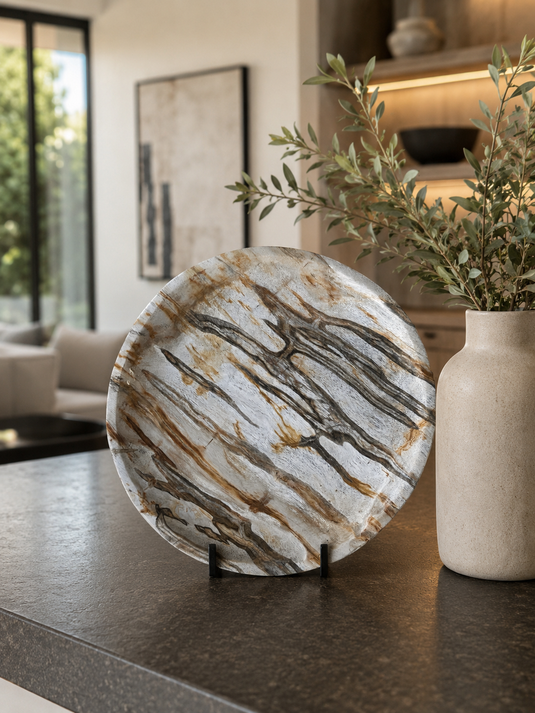 Petrified plate on stand.PNG