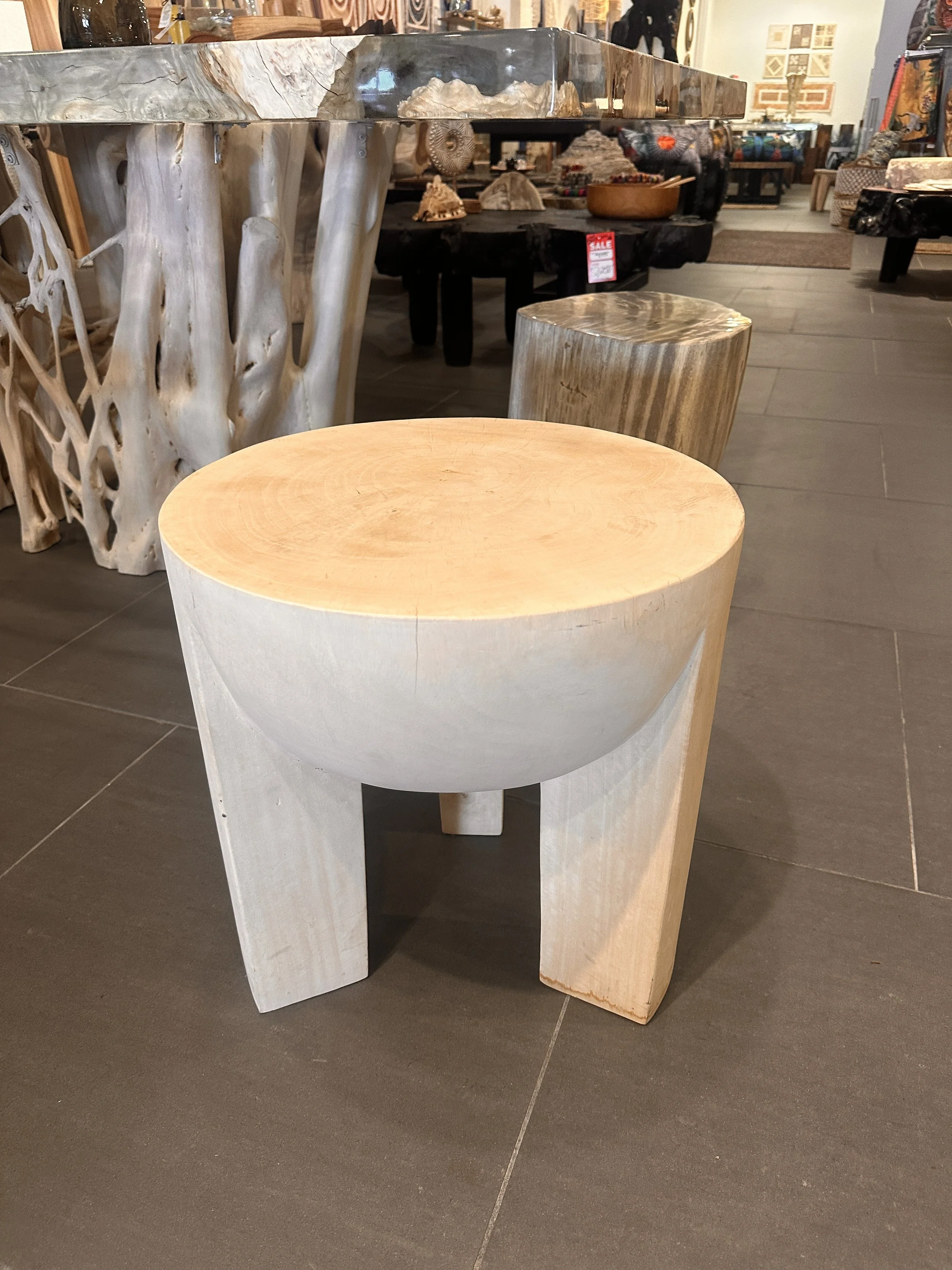 Custom WHite Acacia End table.JPG