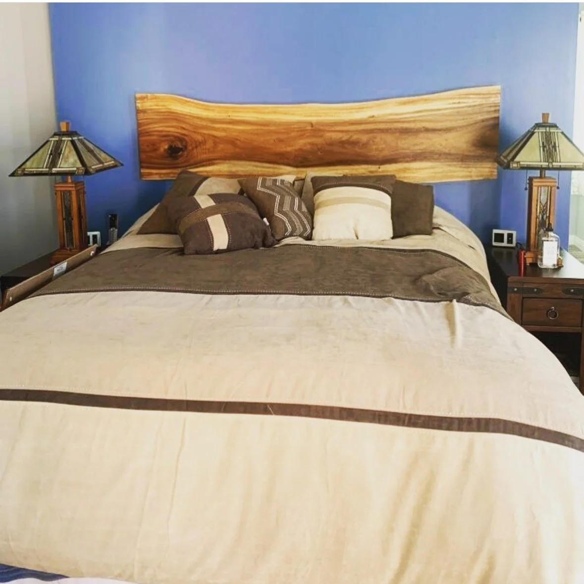 Custom Live Edge Headboard