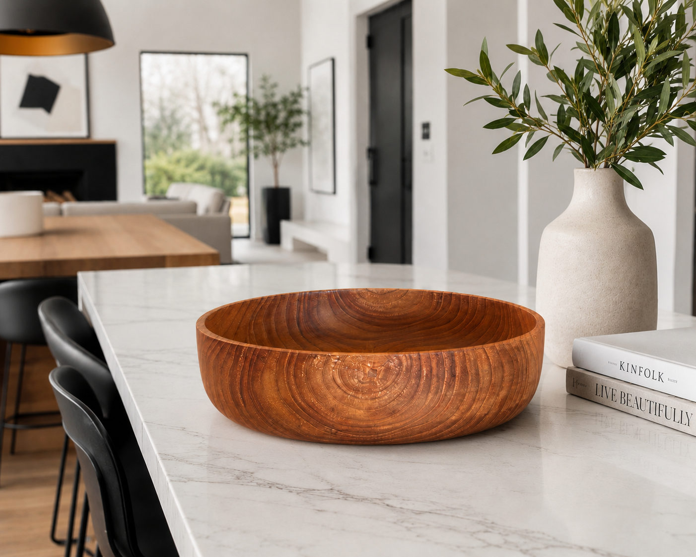 Teak Salad Bowl - 12"