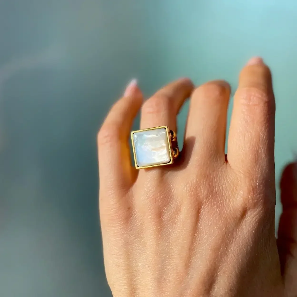 Modern+MOther+of+Pearl+Ring+-+Gold.webp